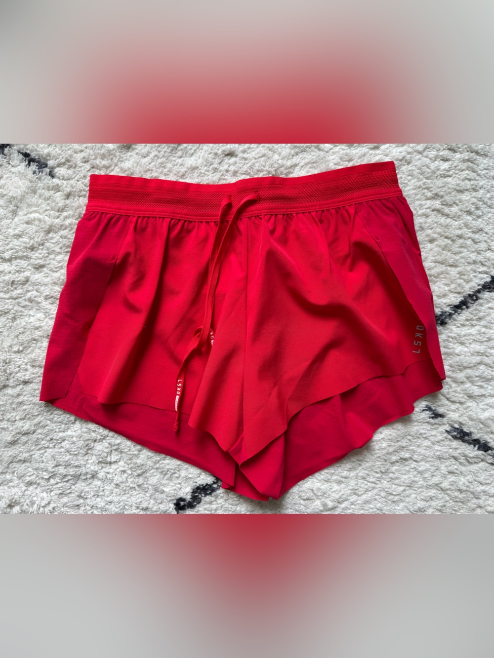 LSKD Accelerate 3” Mid-Rise Running Shorts - Red